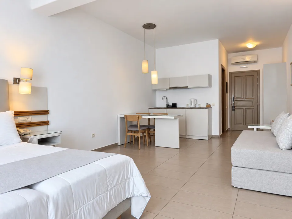 Studio 104 · Kitchenette and dining area