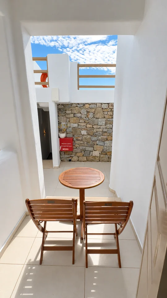 Suite 202 · Patio from the bedroom