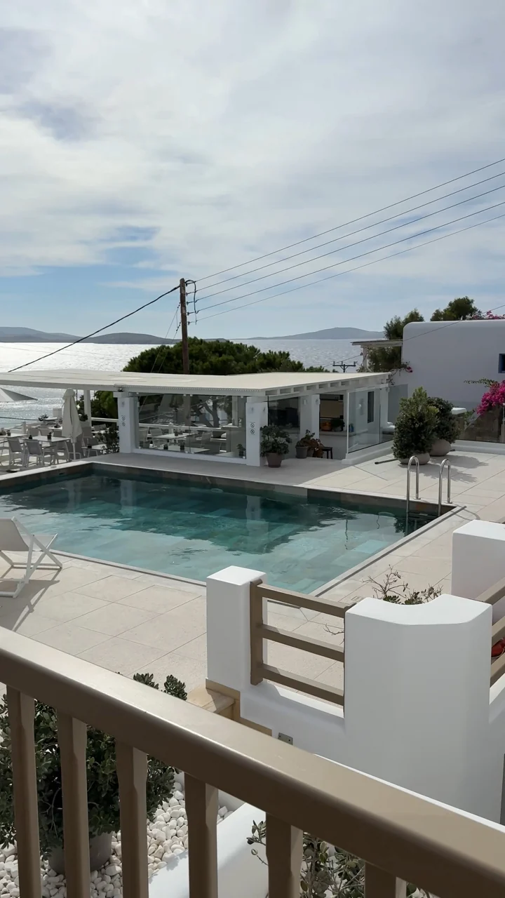 Suite 206 · Side pool & sea view from the balcony